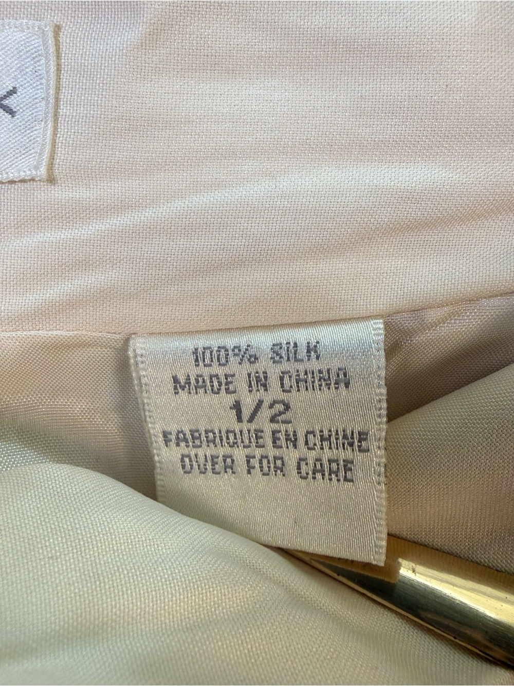 Vintage Express Silk Ivory High Rise Wide Leg Palazzo Pants Size 1/2 Quiet Luxur - Picture 7 of 12
